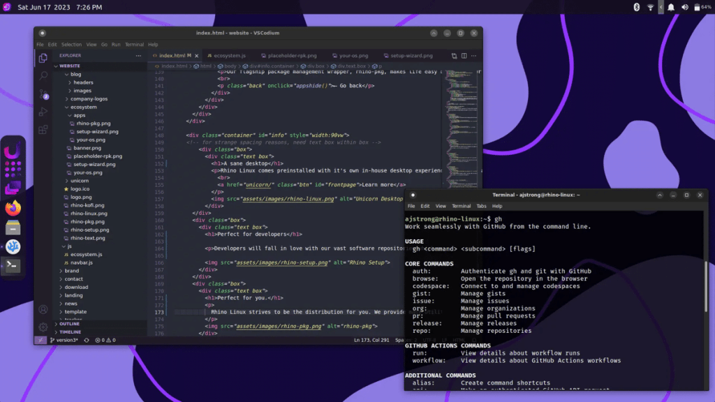 Rhino Linux 2024.1 ya fue liberado y estas son sus&nbsp;novedades