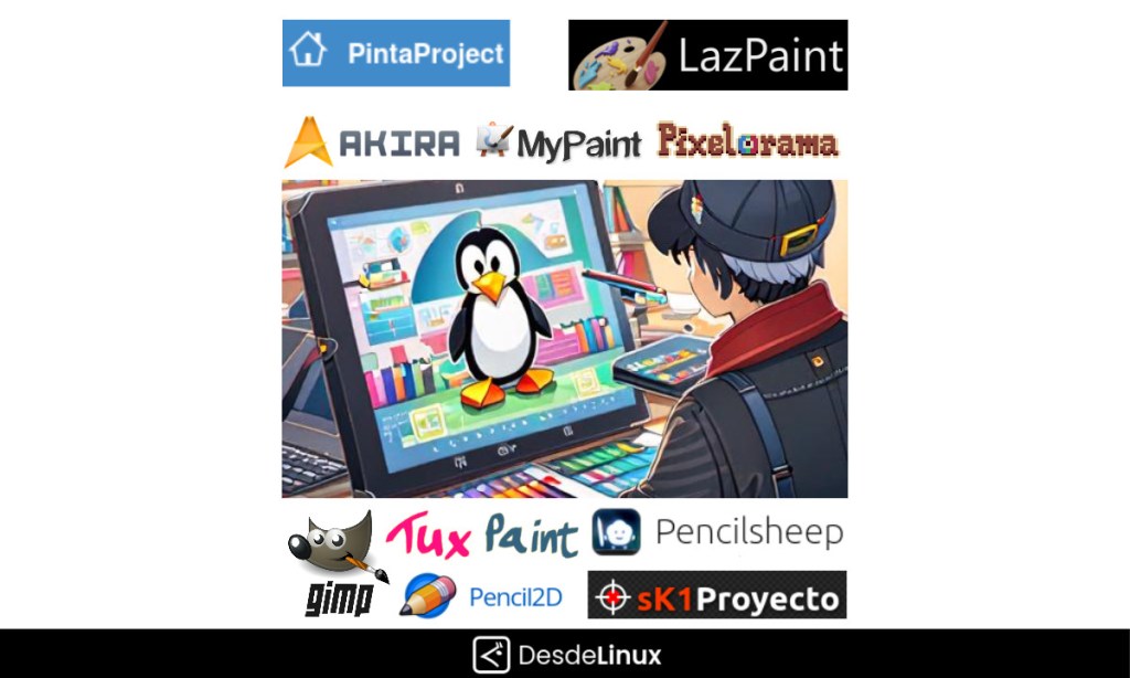 Top de útiles Apps de Edición de imágenes y dibujos para&nbsp;Linux
